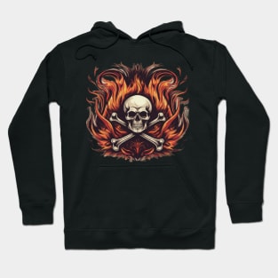 BlazeRock Threads: Ignite Your Style with Fiery Rock and Roll Designs Hoodie